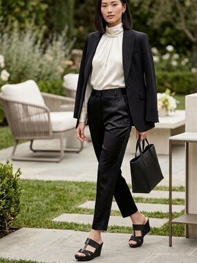 Charles by Charles David Black Patent Wedge Sandals